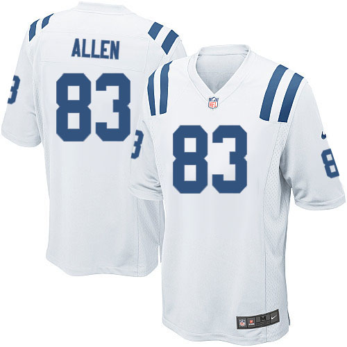 Youth Elite Dwayne Allen Nike Jersey White Road - #83 NFL Indianapolis Colts